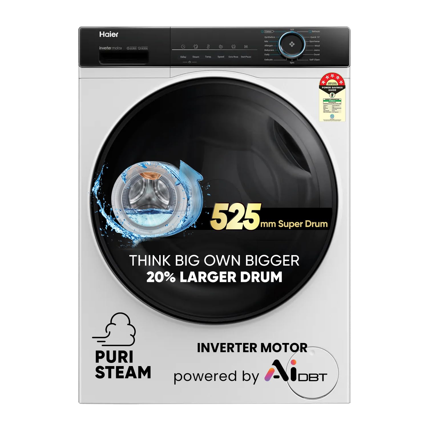 Haeir 8Kg Fully Automatic Washing Machine